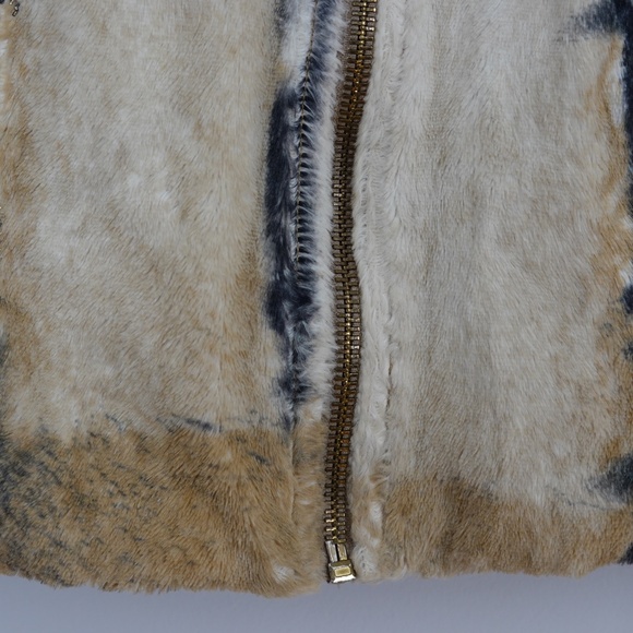 Faux Fur Cotton Blend Jacket Size S Italy designer Cappopera - Picture 4 of 15